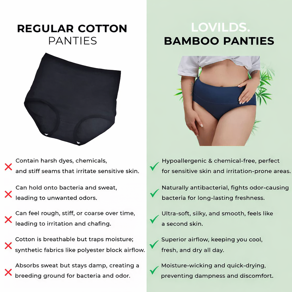 LOVILDS® Bamboo-Fiber Ultra-Soft & Breathable Panties