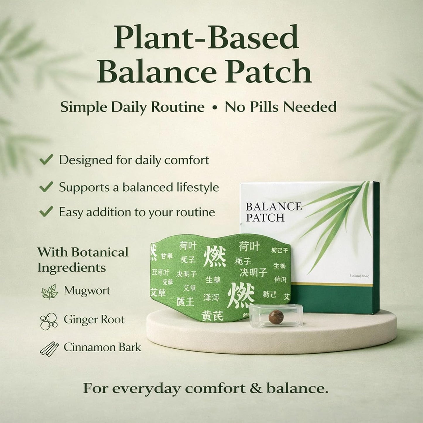 Pawzioo® Herbal Balance Patch — Japanese Kampo Formula